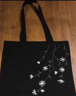 Hand stitch tote bag