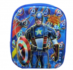 School Bag 7d Character Captain Amercia Character