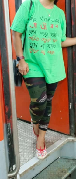 Cotton T Shirt Hand Painting