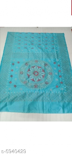 ASSAM SILK KANTHA STICH SAREE WITH BLOUSE