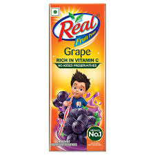 Real Grape Juice 180ml MRP 20 (Pack of 30)
