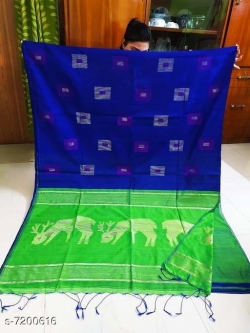 COTTON SILK  DEGINE SAREE WITH BLOUSE