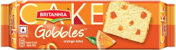 Britannia Gobbles Orange Bites Bar Cake
