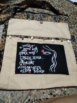 Hand painting tote bag