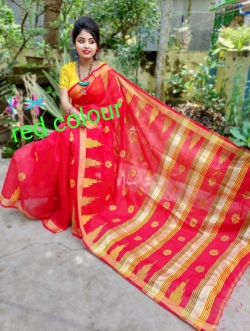 SOFT COTTON SILK BUTI SAREE WITH BLOUSE
