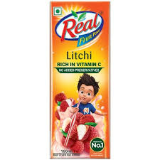 Real Litchi Juice 180ml MRP 20 (Pack of 30)