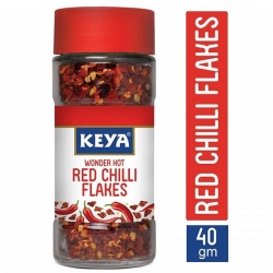 Wonder Hot Red Chilli Flakes Spices Keya_40 GM