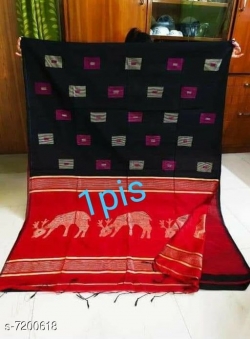 COTTON SILK  DEGINE SAREE WITH BLOUSE