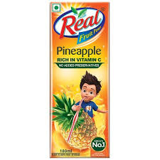 Real Fruit Power  Pineapple Juice 180ml MRP 20 (Pack of 30)