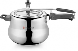 Hotsun Handi Pressure Cooker 5Ltr-Silver-Induction Base 5 L Induction Bottom Pressure Cooker  (Aluminium)