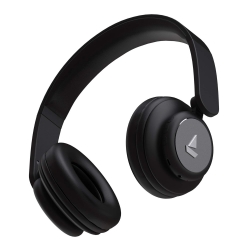 boAt Rockerz 450 On-Ear Headphones with 15 Hours Battery, 40mm Drivers, Padded Ear Cushions, Easy Access Controls and Voice Assistant(Luscious Black)