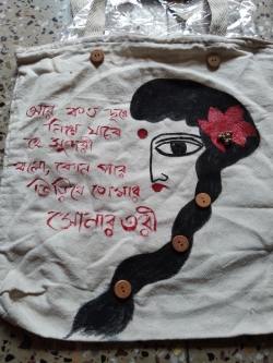 Hand Painting Tote Bag