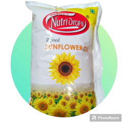 Nutri Drop Sunflower Oil _1 Ltr Pkt (Pack Of 12)