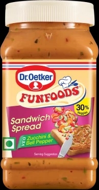 Sandwich Spread Veg Zucchini & Bell Pepper Dr Oetker FUNFOODS