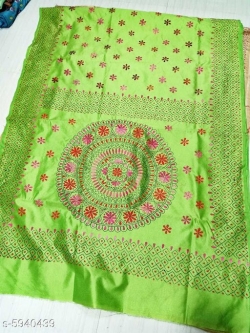 ASSAM SILK KANTHA STICH SAREE WITH BLOUSE