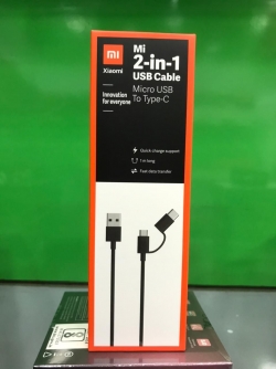 Mi 2-in-1 USB Cable ,Micro USB to Type-C, 100cm