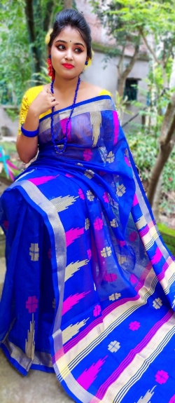 SOFT COTTON SILK BUTI SAREE WITH BLOUSE