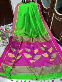 Cotton Silk Tree Design With Blouse