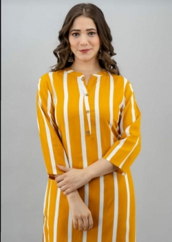 Rayon straight kurti pant set
