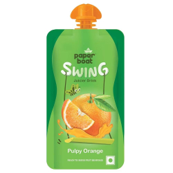 Paper Boat swing Pulpy Orange Juice 125ml MRP 10 (Pack of 54)