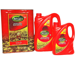Nutri Drop Mustard Kacchi Ghani oil _15kg Old Tin