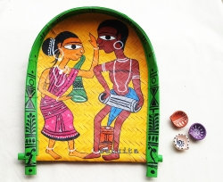 Bengal pattachitra kulo painting
