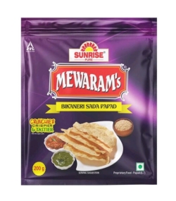 Mewaram's Bikaneri Sada Papad Sunrise_200 GM