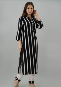 Rayon straight kurti pant set