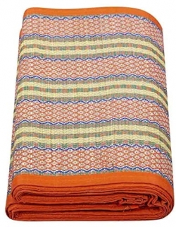 Bengal Handmade 3 Fold Handmade Organic Eco-Friendly Portable Madurkathi Mat/River Grass Mat/Korai Grass Mat/Natural Fibre mat/Multipurpose Floor Mat/Yoga Mat (3 x 5.5 ft)