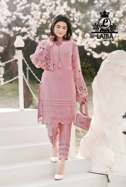 *Designer Tunic  Wear * Designer beautifully crafted embroidery work played with laces with *Designer Dhoti pants*