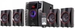 Intex IT-3005 TUFB Computer Multimedia Remote Control 4.1 Speaker with USB/TF/FM (Black)