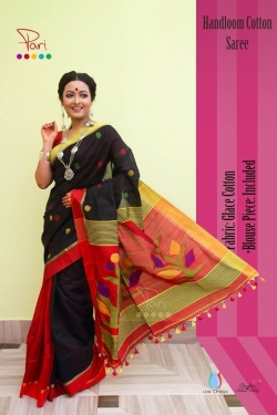 Cotton Silk Tree Design With Blouse