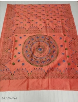 ASSAM SILK KANTHA STICH SAREE WITH BLOUSE