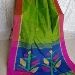Cotton Silk Tree Design With Blouse