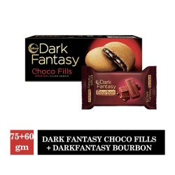 Dark Fantasy Choco Fills Sunfeast_75 GM (Get FREE Sunfeast Bourbon 60 GM)