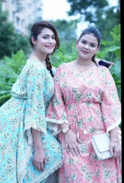 Premium quality Beautiful Kaftan and Pant with Cotton Fabric for Partywear