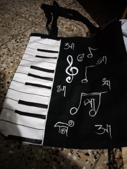 Hand painting tote bag
