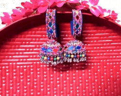 Chini beads earring