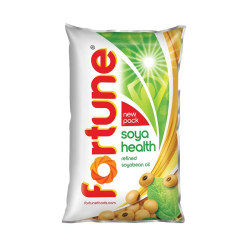 Fortune Soyabean Refined  Oil  1 Ltr Pkt @ Rs. 112.5 (Pack of 16)