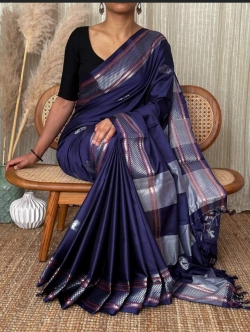 Falguni Khadi Cotton Saree With Blouse