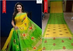 Cotton Silk Embroidery With Blouse