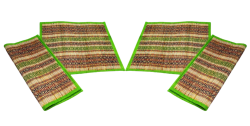 Bengal Handmade Sitting Mat for Floor (Grass Chatai Mat) SET of 4