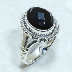 Black Onyx Natural Gemstone Handmade 925 Sterling Silver Ring