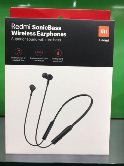 Redmi SonicBass Wireless Earphones with Mic,Bluetooth v5.0, 12hr Battery, IPX4, Dual Pairing & 2-mics for Clear Calls (Black)