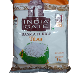 India Gate Basmati Rice Tibar 1Kg Pkt