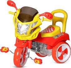 Miss & Chief Stylish Kids Tricycle , tricycles , Kids Cycle , Ride on for boy and Girl for 2 to 5 Years with Under seat Storage Space, Lights and Music. MnC_Victor_DX-Red Tricycle  (Red)