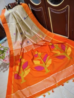 Cotton Silk Tree Design With Blouse