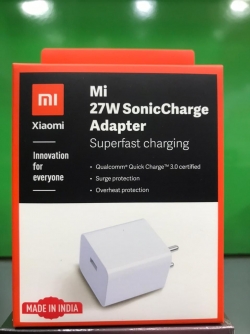 Mi 27W Sonic Charge Adapter,Superfast Charging,Qualcomm Quick Charge 3.0 Certified