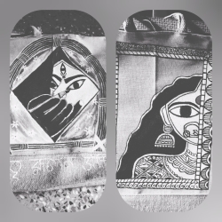 Hand painting jute bag