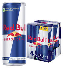 Red Bull Energy Drink Can 250ml (Pack of 4)
